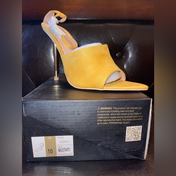 Gold/ Mustard Size 10 heel - Picture 3 of 3